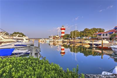 Blick auf den Leuchtturm von Hilton Head Island